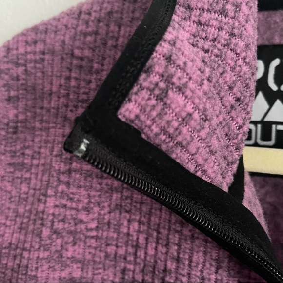 Panhandle Powder River Outfitters Pullover Jacket size XL purple black zip - Picture 6 of 10